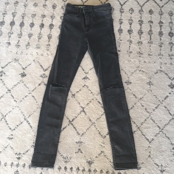 H&M high waist broken knee jeans - Picture 1 of 2